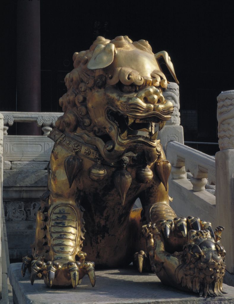 乾清门前鎏金铜狮